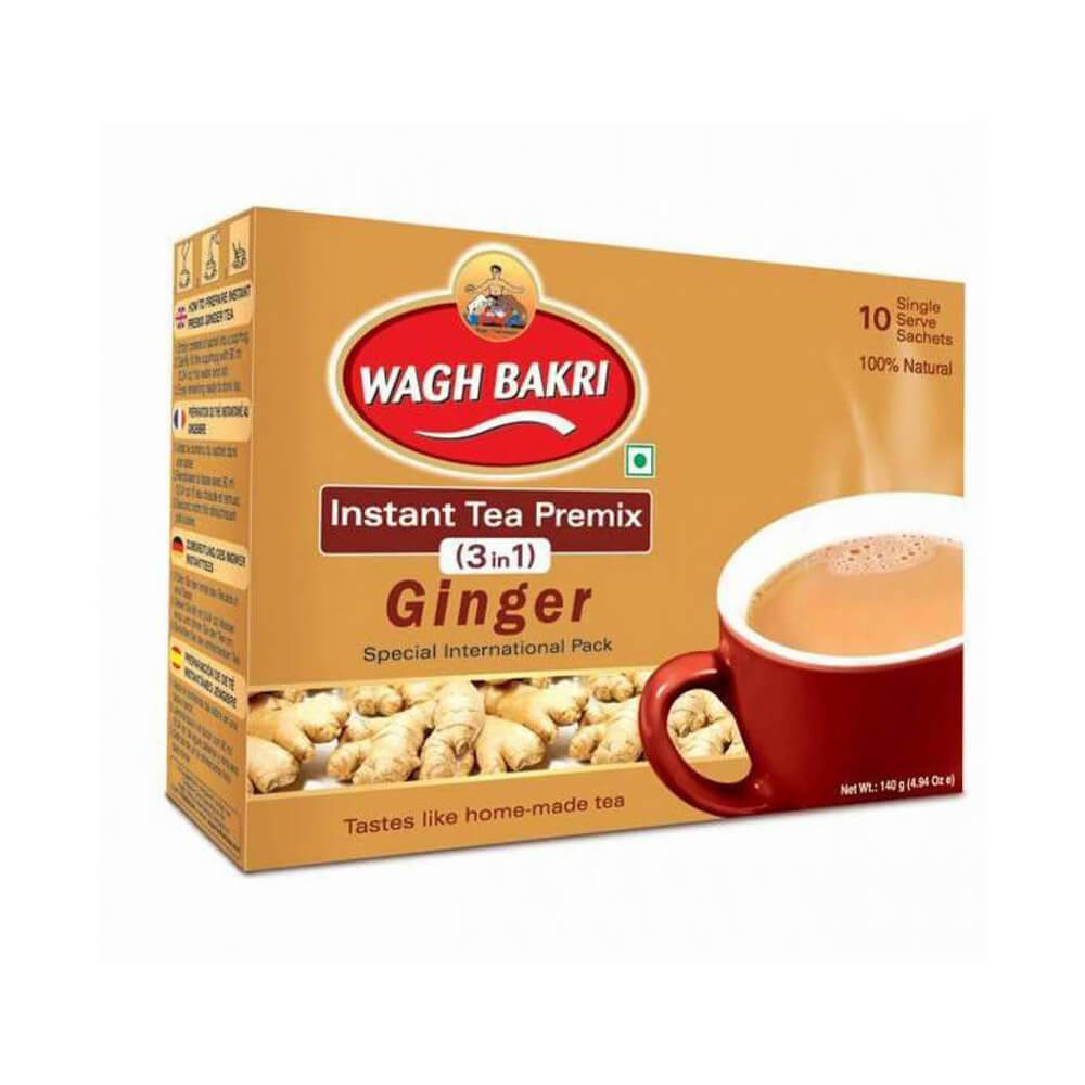 Wagh Bakri Ginger Instant Tea 10 sachets 3 in 1